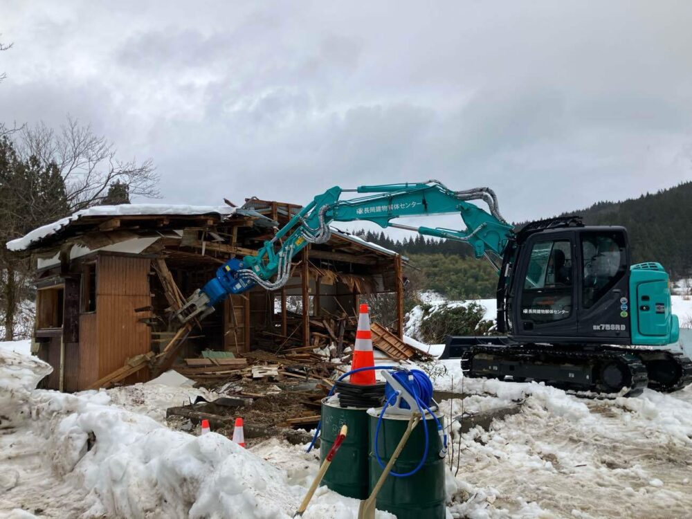 長岡市 A様 31坪 木造2階建て住宅 解体工事